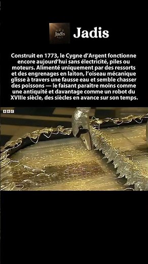 Le Cygne d’Argent de 1773 fonctionne encore comme un robot du XVIIIe siècle