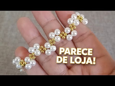 FAÇA ESSA PULSEIRA DE PÉROLAS EM MINUTOS (Parece de loja chique!)
