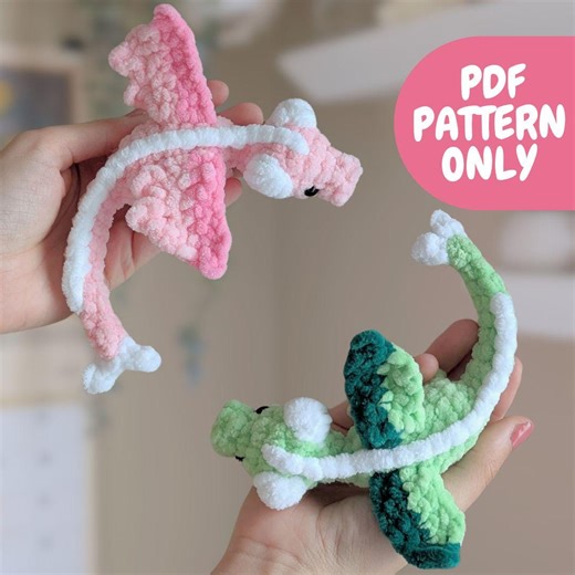 Crochet Tiny Dragon Pattern PDF Small Dragon - Etsy