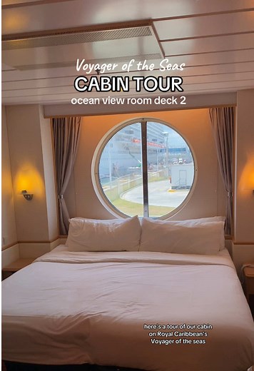 VOYAGER OF THE SEAS ROOM TOUR🛳️🫶🏼 ocean view cabin 2262! @Royal Caribbean #cruisecabin #cruise #voyageroftheseas #royalcaribbean #cruisetour #transatlanticcruise #vacation #creatorsearchinsights