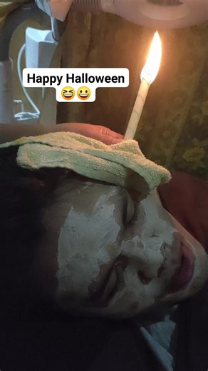 ear candling and facial😀 #happyhalloween | Daisy Dumaran Garay