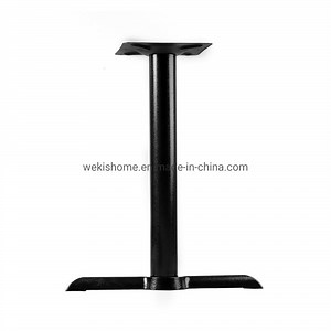 [Hot Item] Modern Black Cast Iron Steel T Base Table Leg Base Set
