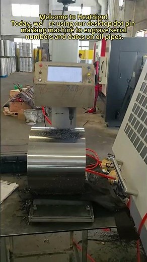 Dot Peen Marking on Oil Pipes | Engraving Serial Numbers and Dates | HeatSign