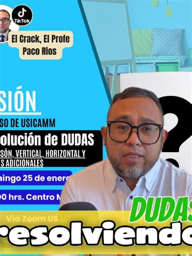 Resuelve tus dudas sobre USICAMM en Zoom