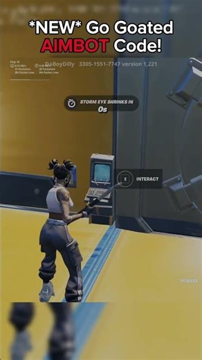 THIS GO-GOATED Code gives you AIMBOT?!? 👀 #fortnite #gogoated