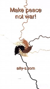 10K views · 3.6K reactions | It hurts knowing our children are growing up surrounded by violence. May peace be louder than war, and love stronger than fear. I am wishing peace for everyone, everywhere! You can find a free pattern for the swirly hand on my blog atty-s.com (link in bio) ✌️❤️✌️❤️✌️❤️✌️ #crochet #peace #lovenotwar | Atty's | Facebook