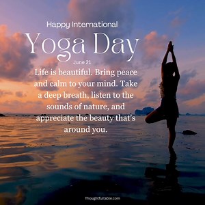 3.9K views · 73 reactions | Happy International Yoga Day. | Thoughtfultable.com | Facebook