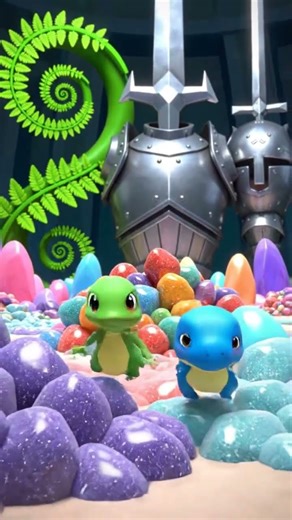 Cute Puffy Partner Trail of Treecko in a medieval armory