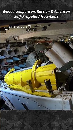 Reload comparison - Russian vs American self-propelled howitzer