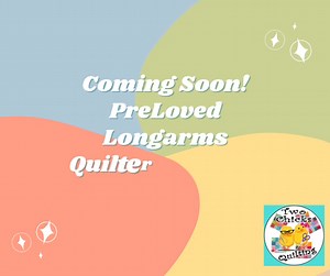 🚨 PreLoved Longarms Available! 🚨 We’ve got THREE amazing longarm machines looking for their new quilting homes! 💕 Each one was traded in by a current Two Chicks customer upgrading their setup—so you know they’ve been well-loved and well cared for. These are the perfect opportunity to start your longarm journey (or upgrade without paying new-machine prices!). ✨ Available Machines: 1️⃣ Handi Quilter Moxie – 15” throat on a 10’ Loft Frame. Option to add a ProStitcher Lite! 2️⃣ Janome QMP – 20” t
