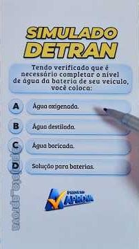 DETRAN 2026 Practice Test - Answer! #detran2026practicetest