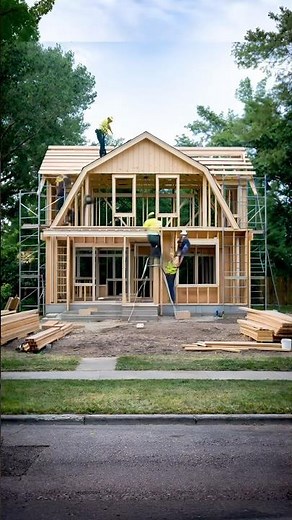 Building a Classic American House from Scratch | Full Construction Timelapse