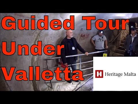Valletta Deep Underground Tour , The Full Heritage Tour Of Underground Vallatta , MALTA.
