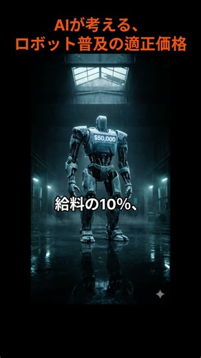 AIが考える、ロボット普及の適正価格( with Suno、ジェミニ、チャットGPT)