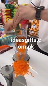 #vegetables #slicer #Grader Visit www.ideasgifts.com.pk Multifunctional kitchen shredder slicer vegetable and fruit slicer peanut grinder kitchen manual drum rotation labor-saving tool product information: Material: hard stainless steel Type: Kitchen Cutter Size: 12*17*24 feature: 1. Food grade material, humanized design 2. Neat and uniform, evenly spaced, and cutting vegetables smoothly 3. Suction cup design, easy to clean Packing list: 1PC* Kitchen Cutter (Multifunctional) Inbox us for order o