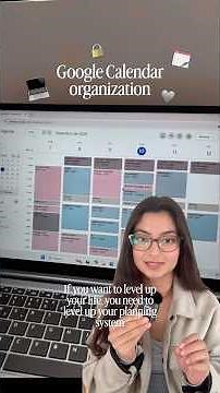 Google Calendar Organization part 1 🩷 #lifestyle #productivity #organization #planning