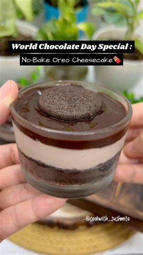 Oreo Cheesecake | No-Bake recipes | world Chocolate Day 7th July #viral #recipe #cookwithsushmita