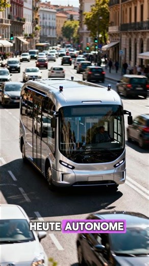 So fährt der Bus in Zukunft – ganz ohne Fahrer 🚌🤖