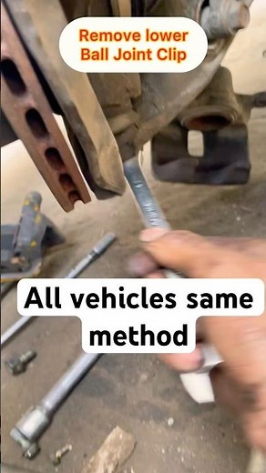 How to Remove a Stuck & S sized Ball Joint without a special pullers tool Upper side #