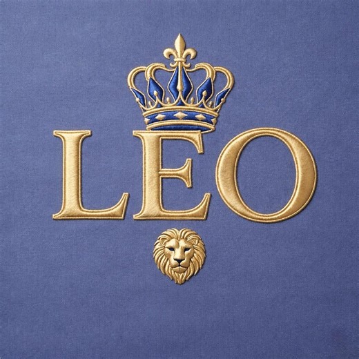 Leo Zodiac Embroidery Design Crown Lion Royal Horoscope Luxury Symbol Machine Pattern Download File - Etsy