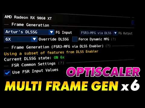 ✅ Nuevo "Optiscaler + Multi Frame Generation x 6" para TODAS las GPUs ✅