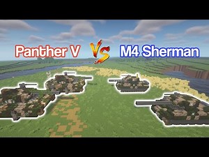 Sherman vs Panther | Minecraft Tank Tussle