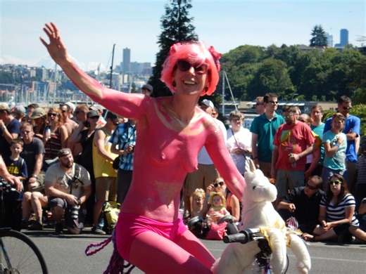 Fremont WA's (Annual) Naked Solstice Bike Ride