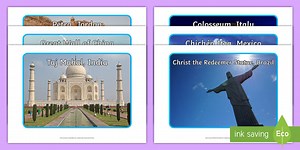 7 Wonders of the Modern World Display Photos