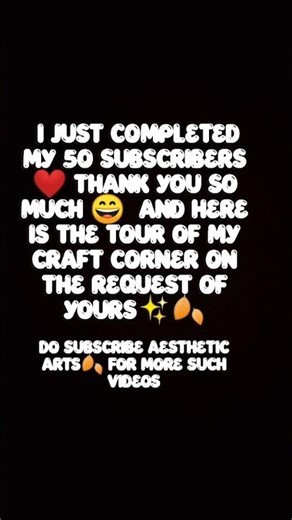 here is the craft room tour ✨ thank you for completing 50 subscribers ❤️😊