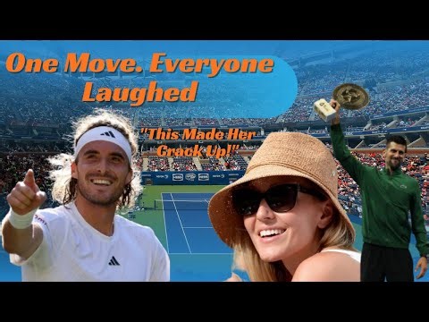 Tsitsipas Makes Jelena Djokovic Laugh Out Loud After Novak’s Win 🤣
