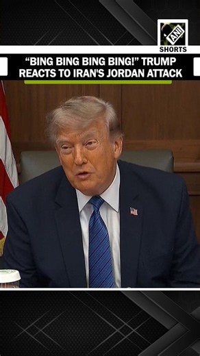 “They shot at Jordan, bing bing bing...” US President Donald Trump reacts to Iran’s Jordan attack