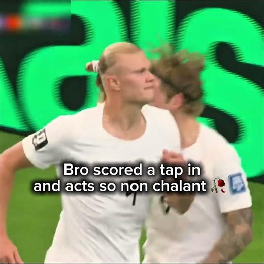 Bro scored a tap in and acts so non chalant