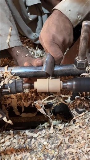 "Wooden Thread Spool Making Process | Satisfying Handcrafted Tool" #youtube #youtubeshorts #viral