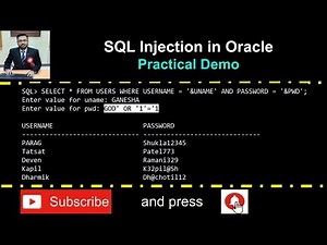 SQL Injection in Oracle with Practical Demo