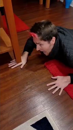 HAND STUCK UNDER TABLE! #shorts