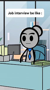 2.1K views · 28 reactions | Me at every job interview 藍藍#fyp #tiktok #foryou #viral #relatable #funnyvideo #foryoupage #trendingvideo #animation #usa #job #jobinterview #manager #jobhumor | Jay Animation Fun | Facebook