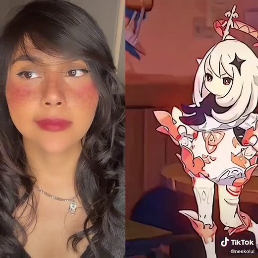 Paimon is so cute, how did I do? :o Download #GenshinImpact now and travel with Paimon :3! #GenshinTeleport #BeingAGenshinChar #ad