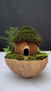 Dwarf tiny house making out of coconut shell | Peejay Capatian Ano