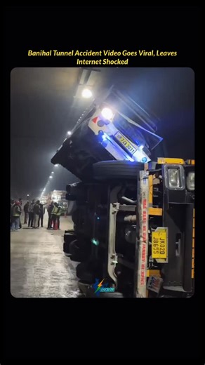 Rashtraa on Instagram: "Shocking visuals from Banihal Tunnel show a heavy vehicle overturned inside the tunnel, leaving commuters stunned. The video has sparked serious questions about road safety, speed control, and driving conditions on critical mountain routes like Banihal Tunnel. Such incidents highlight the risks involved in tunnel driving and the urgent need for strict traffic discipline, proper vehicle checks, and timely emergency response in high-risk zones. Thankfully, authorities were 
