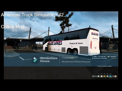 American Truck Simulator 1.42 Bus Mod MCI J4500 Bus 4K