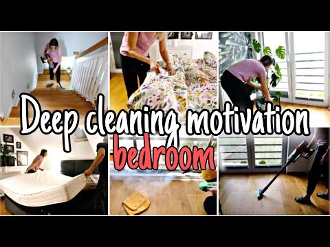 DEEP CLEANING MOTIVATION BEDROOM | CLEAN WITH ME WINDOWS