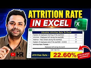 How to Calculate Attrition Rate in Excel | Attrition Formula with Example #attrition #hrwithrajatsir