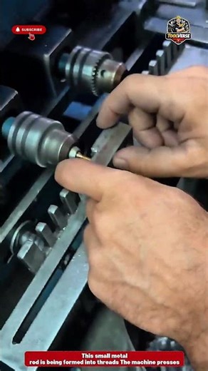 Precision Micro Thread Rolling Process Using Industrial Threading Machine #tools