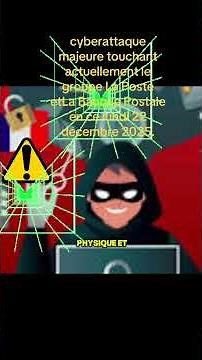 ⚠️The La Poste group suffered a DDoS type cyberattack on Monday, December 22, 2025.