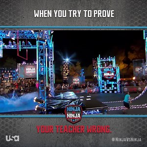 364 reactions · 40 shares | Welp... you tried. American Ninja Warrior: Ninja Vs. Ninja is all-new Thursday at 9/8c on USA Network. | Ninja Warrior | Facebook