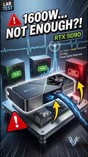 Can an RTX 5090 BREAK a 1600W PSU? We Tested the Limits ⚡