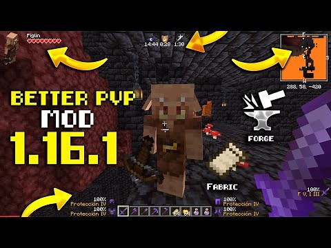👉 BETTER PVP MOD 1.16.1 🔥 5 MODS en 1 para MINECRAFT 1.16.1 🔥 [FORGE y FABRIC]