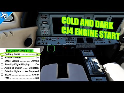 How to Start the Citation CJ4 | AAU1 | Microsoft Flight Simulator