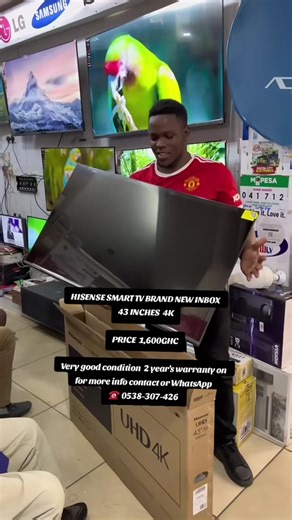 Brand New Hisense 43 Inch 4K Smart TV for Sale