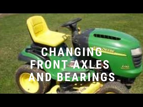 John Deere L130 Change Front Axles Spindle & Install Bearings